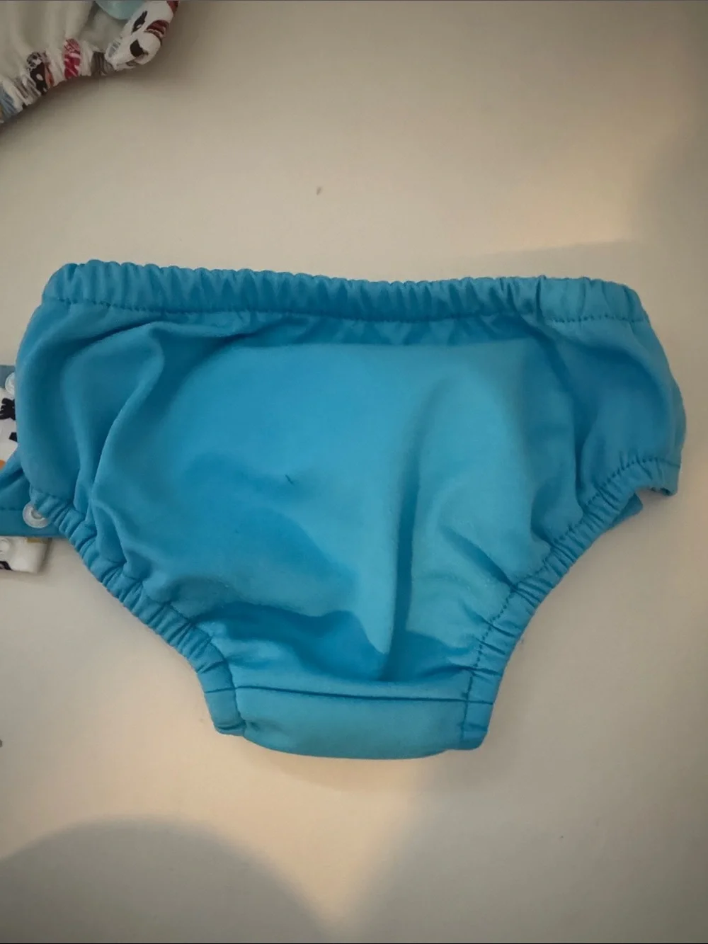Charlie Banana Blue Solid & White Pirate Print Swim Diaper Set